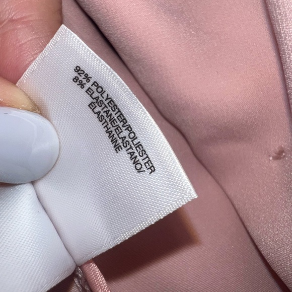 Anne Klein Blush Faux Double-Breasted Jacket With Patch Pockets Size Medium - Picture 7 of 7